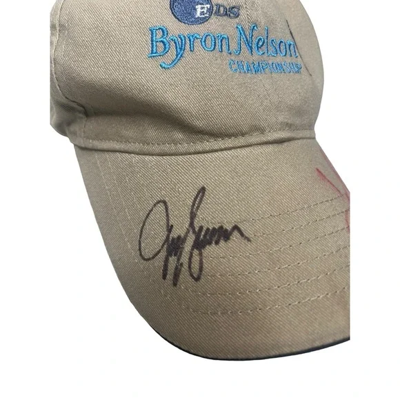 Antigua Byron Nelson EDS golf vintage signed hat Jeffrey Sluman Jason Bohn - Picture 3 of 8